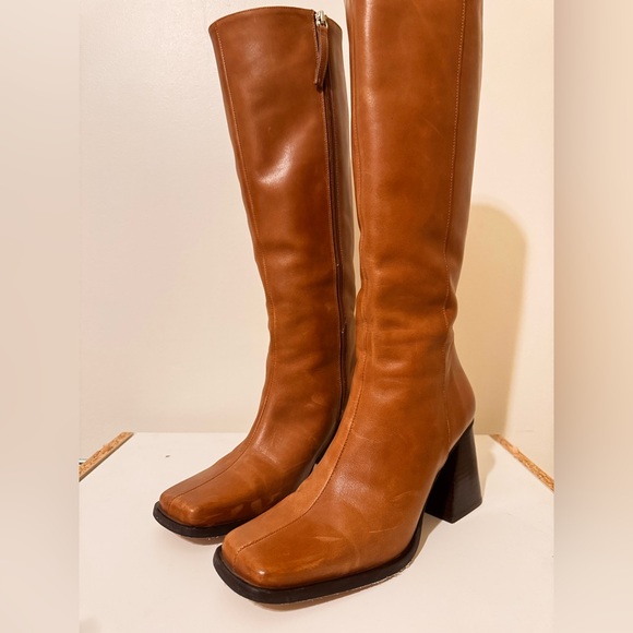 ALOHAS Shoes - ALOHAS Tan Leather Heeled Boots